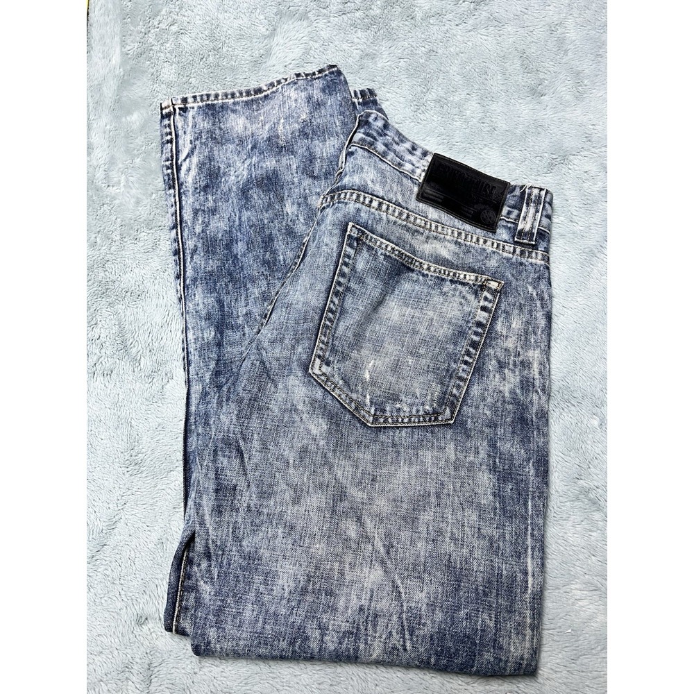 Grindhouse Jeans Men's 36x32 Distressed Hip‎ Hop Grunge Skater Slim Fit Straight